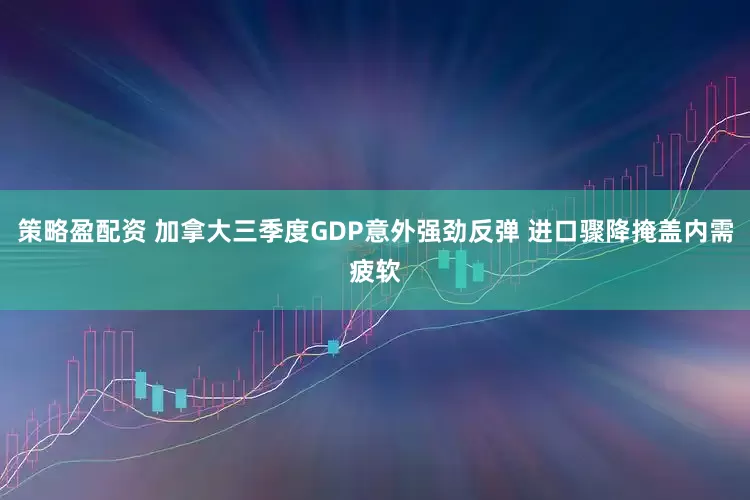策略盈配资 加拿大三季度GDP意外强劲反弹 进口骤降掩盖内需疲软