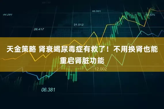 天金策略 肾衰竭尿毒症有救了！不用换肾也能重启肾脏功能